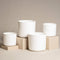 Kunststoff Topfset 'Lumi' (2× 18, 2× 14) in weiss
