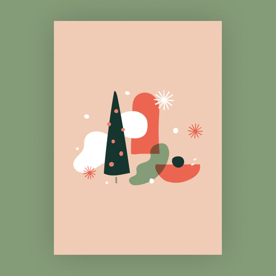 Allgemein Grusskarten für Geschenke – Schneegestöber