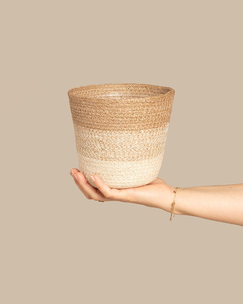 Pflanzenkorb aus Jute (Lapis | 16 cm ⌀)