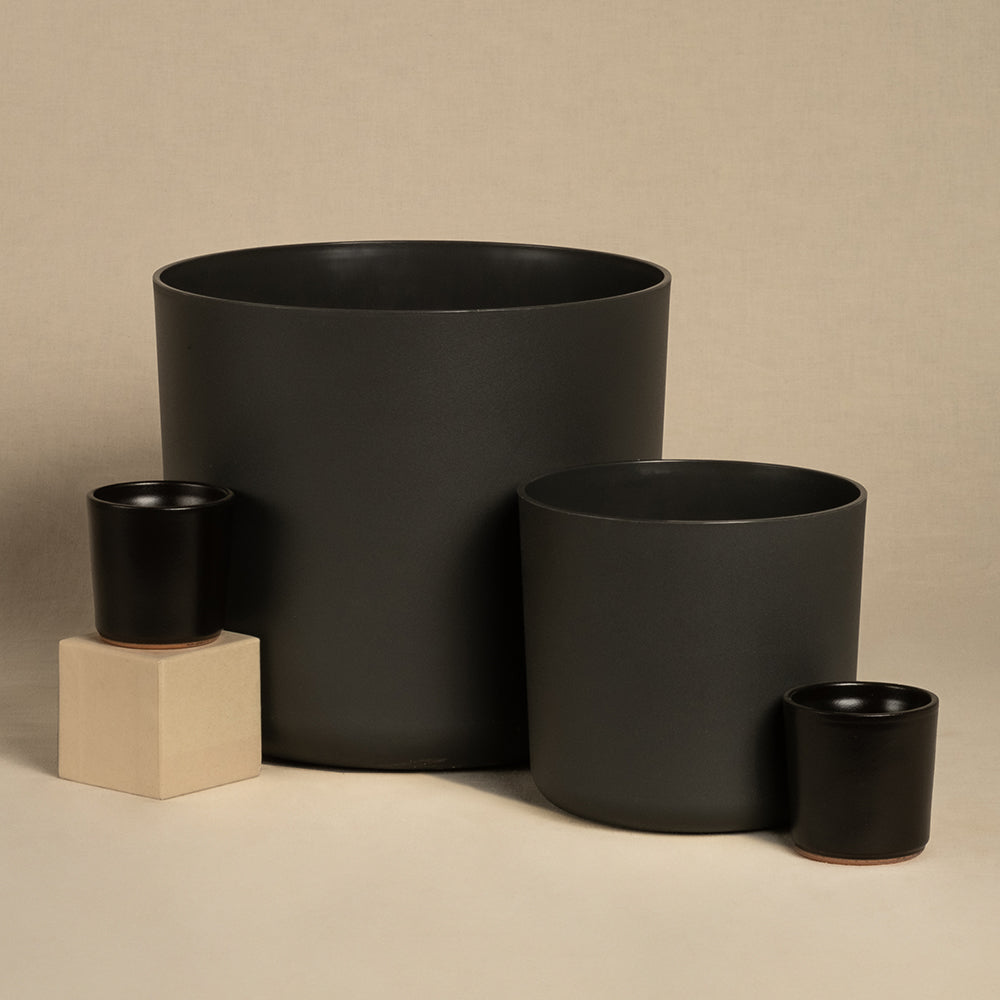 Kunststoff Topfset 'Lumi' (22, 18, 16, 14, 3 x 7)