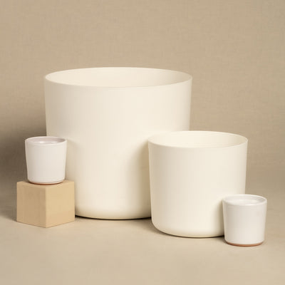 Kunststoff Topfset 'Lumi' (22, 18, 16, 14, 3 x 7)