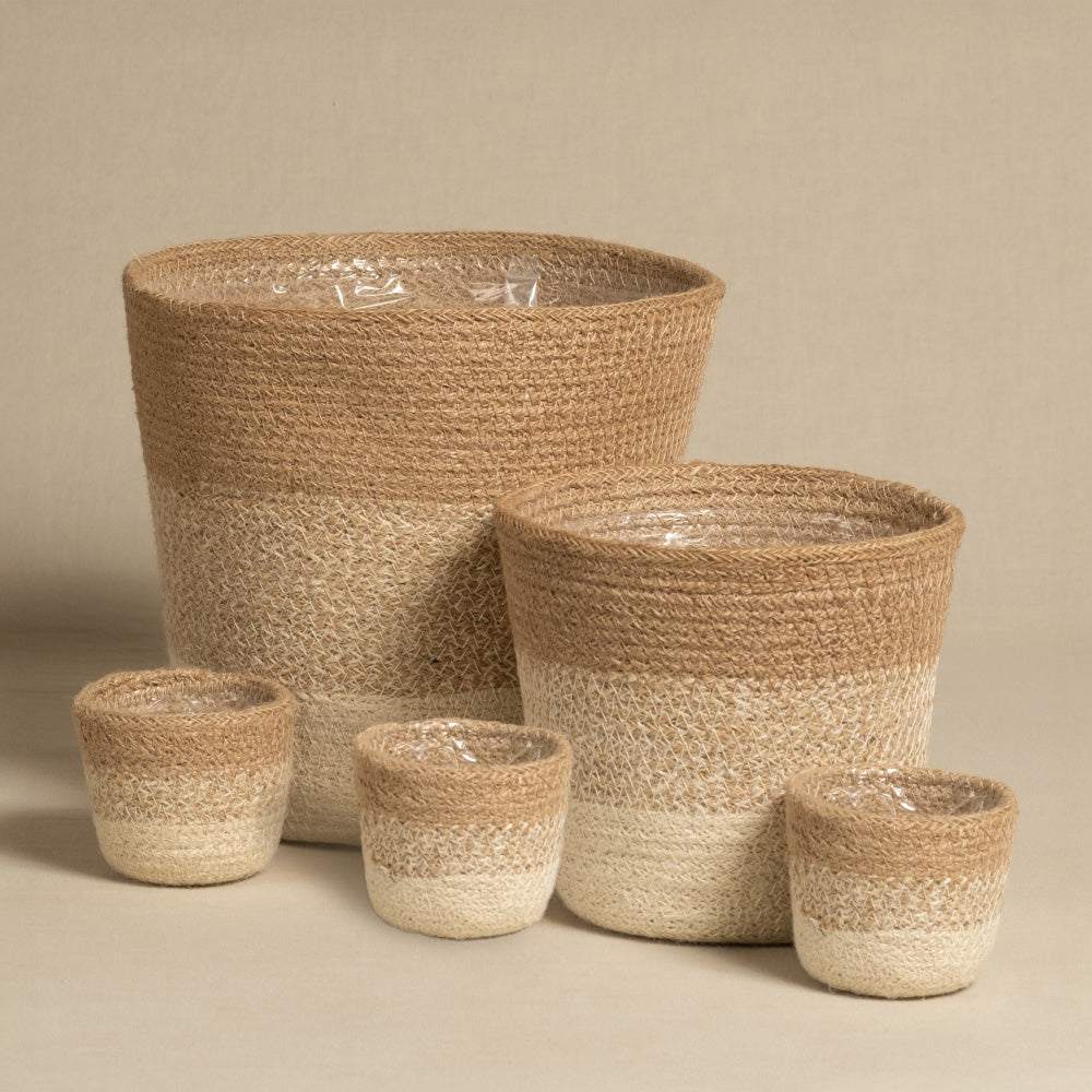 Pflanzenkorb-Set aus Jute (Lapis | 22, 16, 3×7)