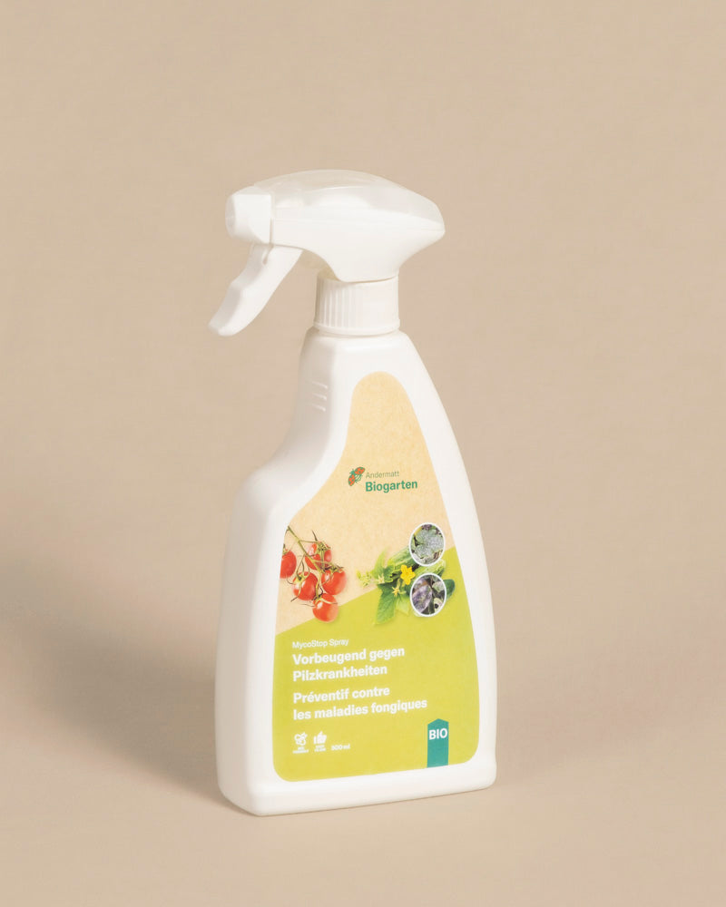 Eine weiße Sprühflasche mit der Aufschrift 