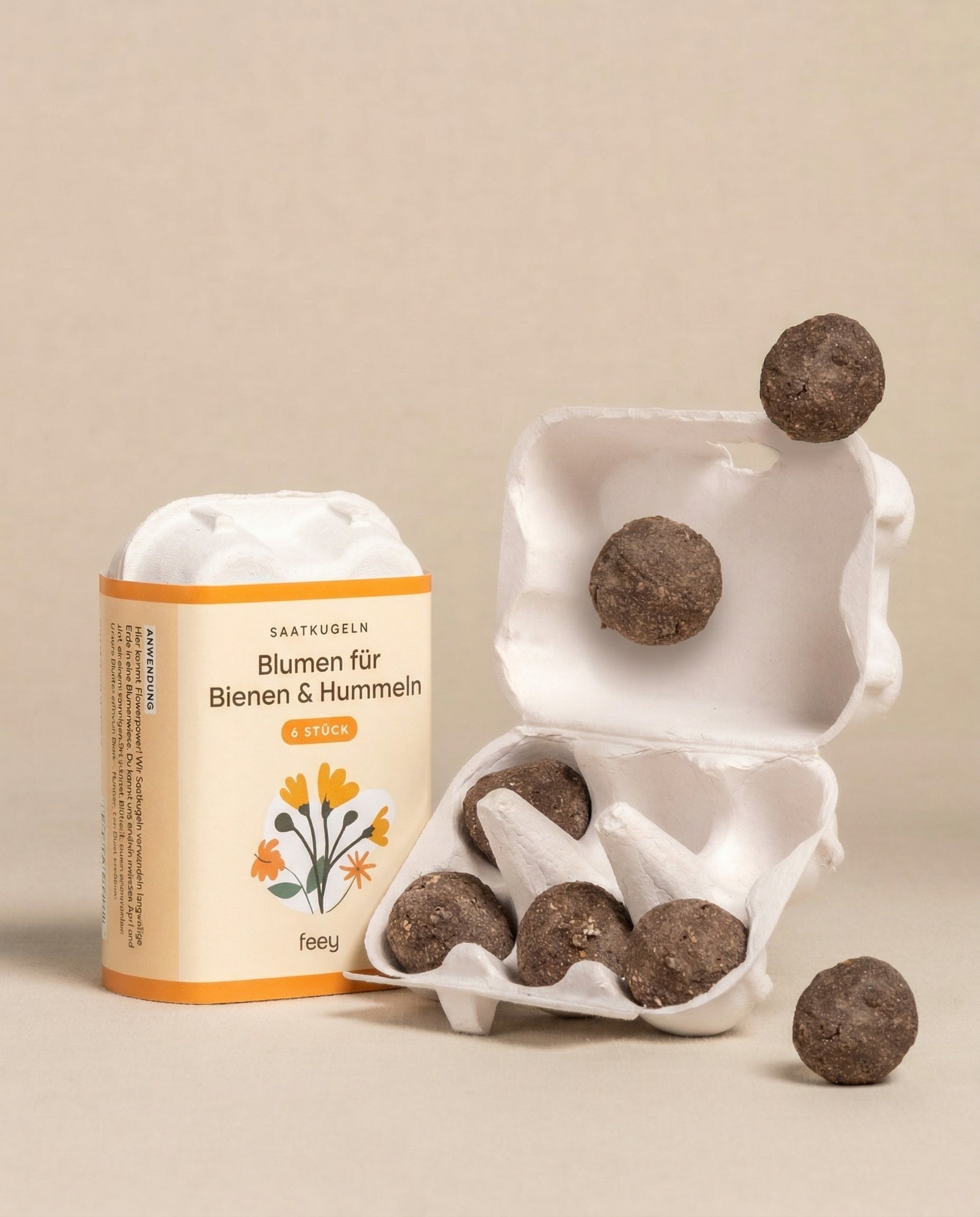 Ein kleiner Karton mit der Aufschrift 