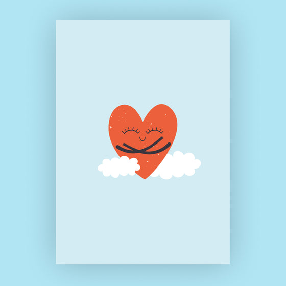 Allgemeine Grusskarten für Geschenke – Auf Wolke 7