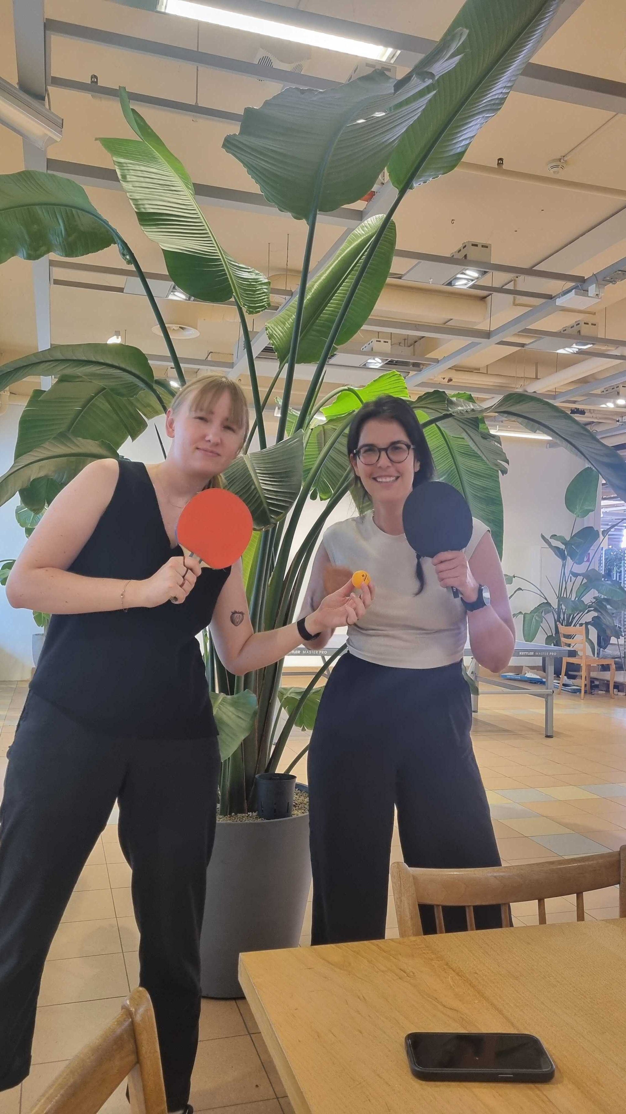 JC und Mona haben Sevi und Bence im Pingpong geschlagen