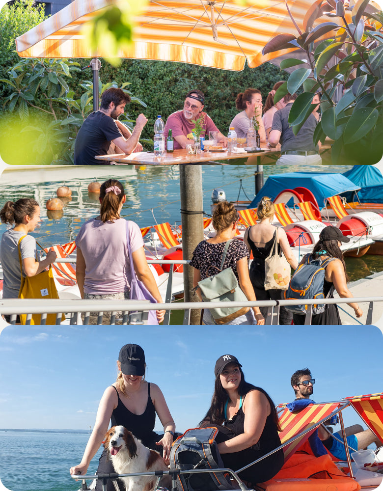 Collage vom feey-Teamevent 
